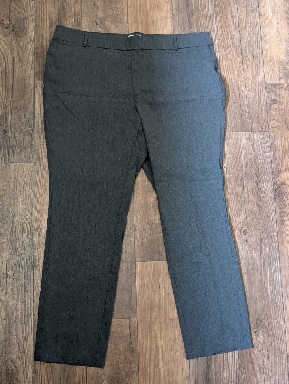 Liz Clairborne Straight Leg Amy Women's Dress Pants Heathered Charcoal Gray 18W